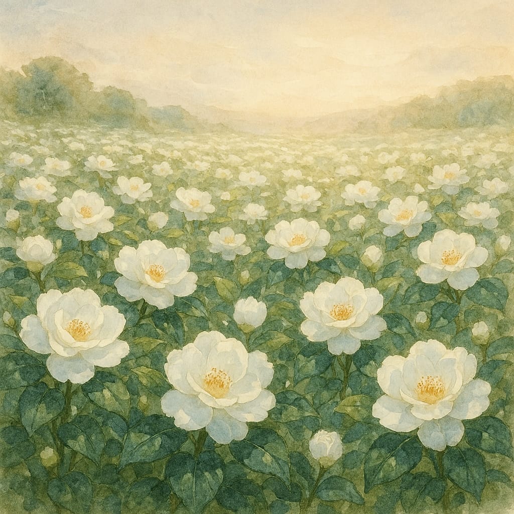 Filosofi Hidup Camellia Putih: Tenang Bukan Berarti Tertinggal, Mampu Bertahan Bukan Berarti Sebuah Kekalahan